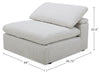 Sky Modular 44" Fabric Armless Power Reclining Chair with Feather Down Cushions - Nathan Wheat | Fauteuil sans accoudoirs à inclinaison électrique modulaire Sky de 44 po en tissu avec coussins en duvet et plumes - blé Nathan