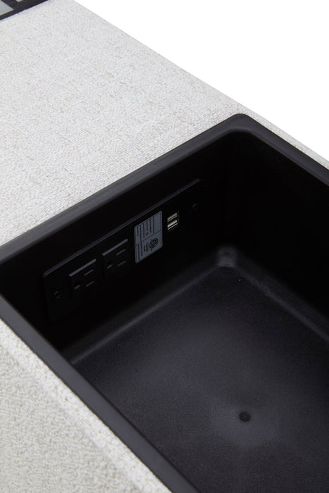 Sky Modular 13\" Fabric Storage Console with USB Port - Nathan Wheat