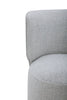 Zola Gliding Dining Chair with Polyester Fabric - Grey | Chaise de salle à manger coulissante Zola en tissu de polyester - grise