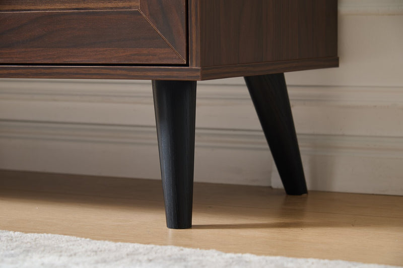 Archer 55\" Modern TV Stand with Storage for TVs up to 58\"- Dark Walnut