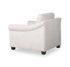Mallie 36" Chenille Fabric Chair with Rolled Arms and Wood Legs - Shell White | Fauteuil Mallie de 36 po en tissu de chenille avec accoudoirs enroulés et pattes en bois - blanc coquillage