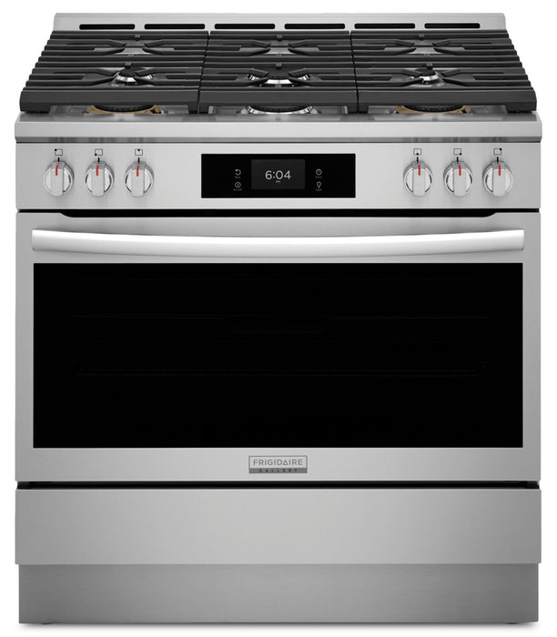Frigidaire Gallery 36\" 4.6 Cu. Ft. Six-Burner Gas Range with Air Fry - Stainless Steel - GCFG3661AF