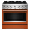 KitchenAid 5.1 Cu. Ft. Dual Fuel Range with No Preheat Air Fry – Scorched Orange - KFDS936SSC | Cuisinière hybride KitchenAid de 5,1 pi3 avec friture à air sans préchauffage - orange brûlée - KFDS936SSC