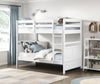 Quinn Bunk Bed with Ladder & Guard Rail for Kids, White - Twin/Twin | Lits superposés Quinn pour enfants avec échelle et garde-corps, blancs - simple et simple