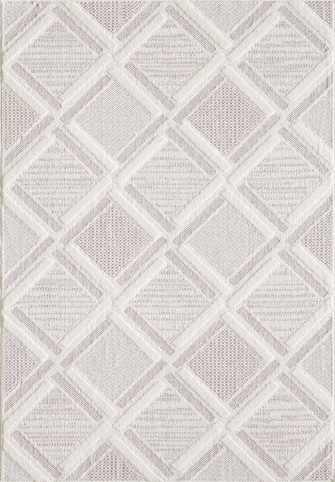 Knox Moroccan Beige Area Rug - 6'7\" x 9'6\"