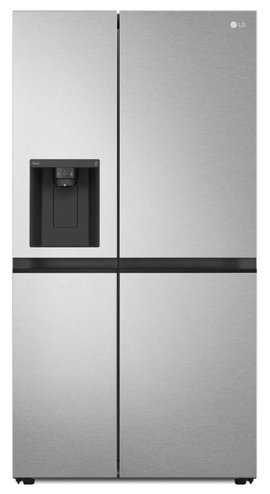 LG 36\" 23 Cu. Ft. Side-by-Side Counter-Depth Refrigerator - Platinum Silver - LS23C4230V