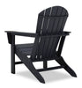 Bask Outdoor Patio Adriondack Chair - High Density Plastic, UV & Weather Resistant - Black | Chaise Adirondack Bask pour la terrasse à l’extérieur, plastique haute densité, résistant aux rayons UV et aux intempéries - noire
