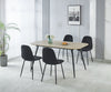 Joss Dining Table with 65-83"W Butterfly Extension, Metal - Natural | Table de salle à manger Joss de 65 po à 83 po (L) avec rallonge papillon, en métal - naturelle