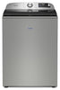 Maytag 6.0 Cu. Ft. Smart Top-Load Washer and 7.4 Cu. Ft. Gas Dryer – Radiant Silver  | Laveuse intelligente à chargement par le haut de 6,0 pi3 et sécheuse à gaz de 7,4 pi3 de Maytag - argenté radieux