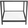 Akio Bedside 1-Drawer Nightstand with Lift-top Storage, 18"W x 25.75"H - White/Black | Table de nuit Akio de 18 po (l) x 25,75 po (H) à 1 tiroir avec dessus relevable et rangement - blanche et noire