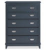 Quinn Bedroom Chest of Drawers, 5-Drawer, 36.5"W x 48.5"H - Blue | Commode verticale de chambre à coucher Quinn de 36,5 po (L) x 48,5 po (H) à 5 tiroirs - bleue