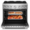 KitchenAid 5.1 Cu. Ft. Dual Fuel Range with No Preheat Air Fry – Stainless Steel - KFDS936SSS  | Cuisinière hybride KitchenAid de 5,1 pi3 avec friture à air sans préchauffage - acier inoxydable - KFDS936SSS