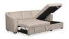 Envy 2-Piece Right-Facing Chenille Fabric Sleeper Sectional with Storage Chaise - Almond Beige | Sofa-lit sectionnel de droite Envy 2 pièces en tissu de chenille avec fauteuil long de rangement - beige amande