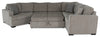 Made in Canada Legend 4-Piece Left-Facing Chenille Fabric Cuddler Sleeper Sectional - Platinum Beige | Sofa-lit sectionnel de gauche Legend 4 pièces fabriqué au Canada en tissu de chenille avec fauteuil enveloppant - beige platine