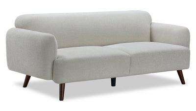 Sadie 78.7" Fabric Sofa with Rubberwood Legs – Beige  | Sofa Sadie de 78,7 po en tissu avec pattes en hévéa - beige