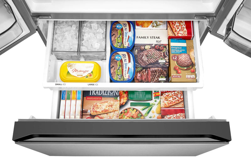 Midea 35.8\" 31.7 Cu. Ft. French-Door Refrigerator - Stainless Steel - MRF32I6BST