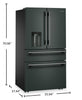Kitchenaid 29 Cu. Ft. French Door Refrigerator – Juniper - KRMF436SJP | Réfrigérateur KitchenAid de 29 pi3 à portes françaises - genièvre - KRMF436SJP