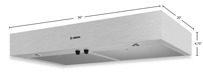Bosch 36\" 300 Series Under-Cabinet Range Hood - DUH36253UC 