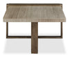 Cyprus 48” Modern Coffee Table - Beige/Bronze | Table à café Cyprus - beige et bronze