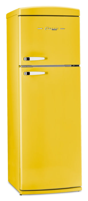 Unique Classic Retro 24\" 11 Cu Ft. Top Freezer Refrigerator - Canary Yellow - UNQ-310L Y TM