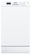 Danby 18\" 51 dBA Front-Control Built-In Dishwasher - White - DDW18D1EW