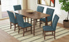 Rain Dining Chair with Cushion Fabric Seat & Back – Blue | Chaise de salle à manger Rain avec siège et dossier rembourrés en tissu - bleue
