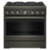KitchenAid 5.1 Cu. Ft. Dual Fuel Range with No Preheat Air Fry – Black Ore - KFDS936SBE | Cuisinière hybride KitchenAid de 5,1 pi3 avec friture à air sans préchauffage - minerai noir - KFDS936SBE
