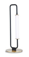 Oxford 20\" Matte Black and Brass LED Table Lamp