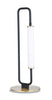 Oxford 20" Matte Black and Brass LED Table Lamp | Lampe de table à DEL Oxford de 20 po noir mat et laiton