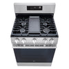 LG 6.3 Cu. Ft. Smart Gas Range with Air Fry - LRGN6323Y | Cuisinière intelligente à gaz LG de 6,3 pi3 avec friture à air - acier inoxydable - LRGN6323Y