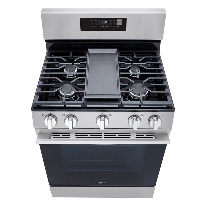 LG 6.3 Cu. Ft. Smart Gas Range with Air Fry - LRGN6323Y