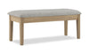 Cove 6pc Dining Table Set with Table, Bench & 4 Chairs, Storage Drawers, Melamine, 66"W - Natural/Grey | Ensemble de salle à manger Cove 6 pièces en mélamine avec table de 66 po (L), tiroirs de rangement, banc et 4 chaises - naturel et gris