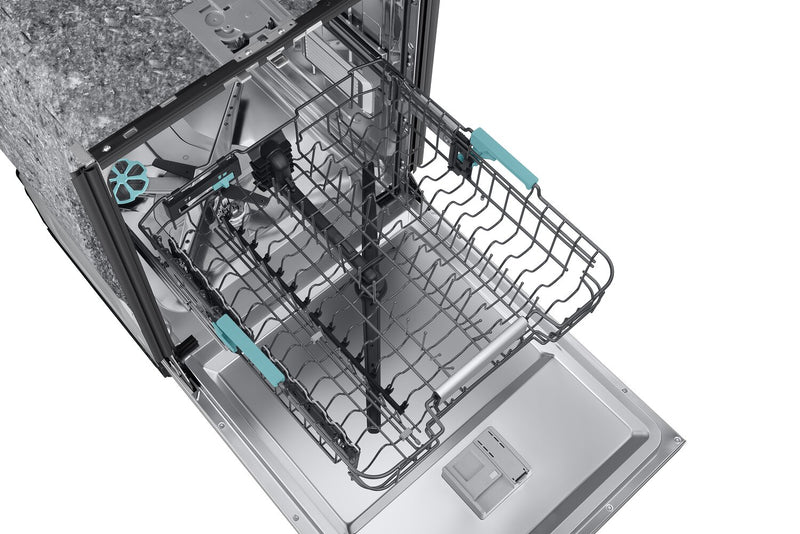 Samsung 24\" 38 dBA Top-Control Dishwasher with AI Wash and Third Rack - Stainless Steel - DW90F89P0USRAA