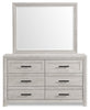 Lark Bedroom 6-Drawer Dresser, 58"W x 35"H - Rustic White | Commode de chambre à coucher Lark de 58 po (L) x 35 po (H) à 6 tiroirs - blanc rustique