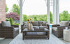 Canmore 4-Piece Outdoor Patio Set with Sofa, 2 Chairs & Coffee Table - Weather Resistant - Grey | Ensemble Canmore 4 pièces pour la terrasse à l’extérieur avec sofa, 2 fauteuils et table à café - résistant aux intempéries - gris
