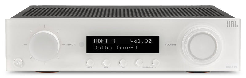 JBL MA310 5.2-Channel 4K AV Receiver - White (JBLMA310WHTAM)
