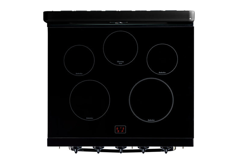 Classic Retro by Unique 30\" 3.9 Cu. Ft. Induction Range - Midnight Black - UNQ-30CR IC B