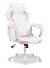 Velocity 24" Ergonomic Gaming Chair - White & Pink | Fauteuil de jeu ergonomique Velocity de 24 po - blanc et rose