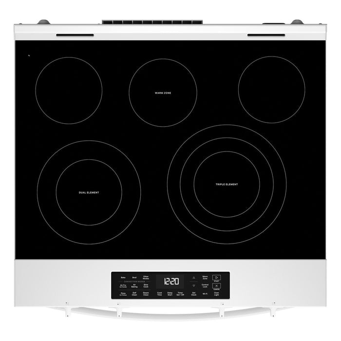 Whirlpool 30\" 5.3 Cu. Ft. Electric Range with Air Cooking – White - YWSES5030SW