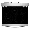Whirlpool 5.3 Cu. Ft. Electric Range with Air Cooking – Fingerprint Resistant Stainless Steel - YWFES5730SZ   | Cuisinière électrique Whirlpool de 5,3 pi3 avec cuisson à air – acier inoxydable résistant aux traces de doigts - YWFES5730SZ