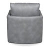 Ever 28" Swivel Leather-Like Fabric Accent Chair – Grey | Fauteuil d’appoint pivotant Ever de 28 po en tissu d’apparence cuir - gris