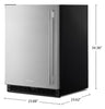 KitchenAid 24" Panel-Ready Undercounter Refrigerator – Black and Stainless Steel - KURL124SSB | Réfrigérateur KitchenAid de 24 po sous le comptoir à panneau personnalisable - noir et acier inoxydable - KURL124SSB