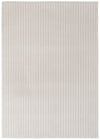 Dream Step Memory Foam Channel Ivory Faux Fur Area Rug - 5' x 7'