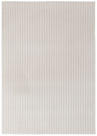 Dream Step Memory Foam Channel Ivory Faux Fur Area Rug - 5' x 7'