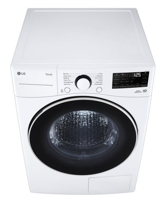 LG 7.8 Cu. Ft 6-Motion DirectDrive® Dryer with Heat Pump – White - DLHC3602W