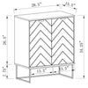 Lottie 28.5" 2-Door Accent Cabinet - Glossy White | Armoire décorative Lottie de 28,5 po à 2 portes - blanc lustré | LOTTWACC