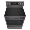 LG 6.3 Cu. Ft. Smart Electric Range with Air Fry - Black Stainless Steel - LREN6325ZE | Cuisinière intelligente électrique LG de 6,3 pi³ avec friture à air - acier inoxydable noir - LREN6325ZE
