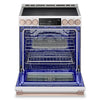 LG Studio 6.3 Cu. Ft. InstaView® Induction Range with Air Fry and Air Sous Vide - Essence White - LSIS6338NE | Cuisinière à induction LG Studio de 6,3 pi3 avec hublot InstaViewMD, friture à air et Air Sous Vide - essence blanche - LSIS6338NE