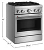 KitchenAid 4.1 Cu. Ft. Dual Fuel Range with No Preheat Air Fry Mode – Stainless Steel - KFDS930SSS	 | Cuisinière hybride KitchenAid de 4,1 pi3 avec mode de friture à air sans préchauffage - acier inoxydable - KFDS930SSS
