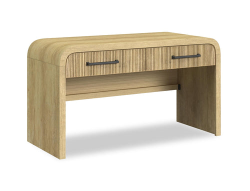Lenore 54” Modern Desk with Storage - Natural 